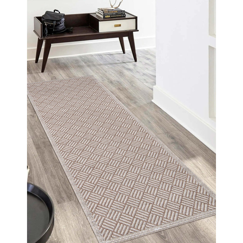 Tapis brun clair Salena, Tapis de couloir 2 pi x 6 pi
