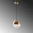 Modern Vintage Chandelier, 20 x 20 cm (Base Plate: 3.9 x 2.4 inches) | Adjustable Height up to 46.1 inches | Metal Body, Glass Cap, E27 Socket (Max 40W) | Elegant Scandinavian Design for Glamorous Home Decor-1676417017