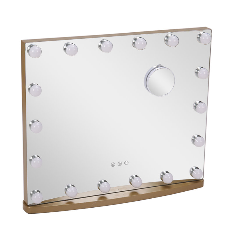 Muscatine Metal Flat Floor Mirror, Gold