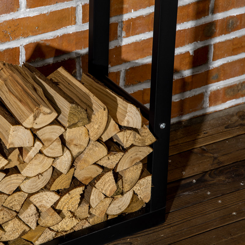 Brawlin 23.6'' W Metal Log Rack