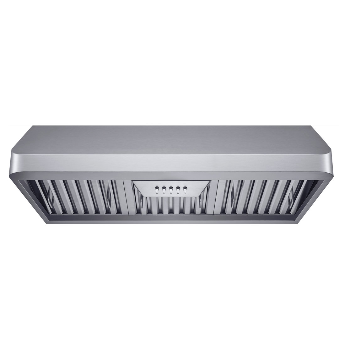 30" 330 CFM Convertible Under Cabinet Range Hood in Stainless Steel Winflo