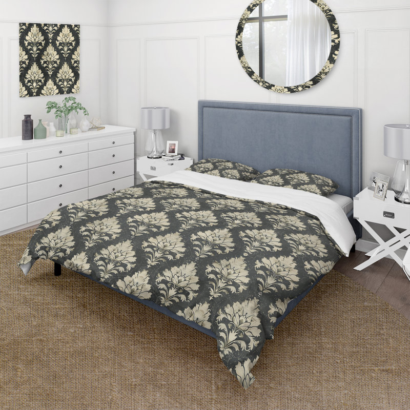 Ensemble de housse de couette Black Rustic Elegance II - Country, Housse de couette pour grand lit + 2 taies décora