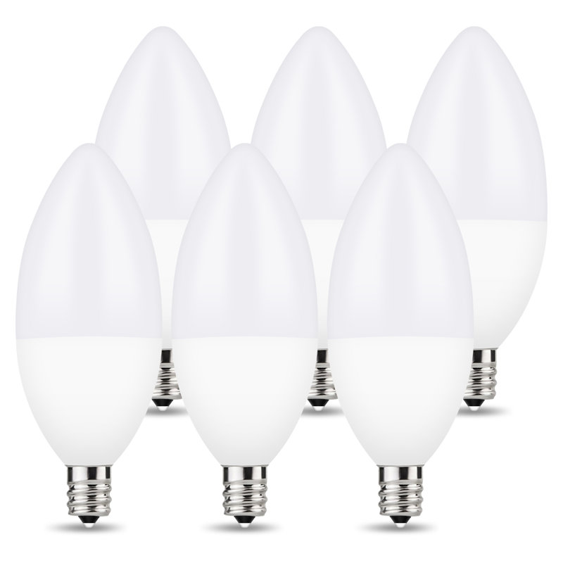 60 Watt LED Non-Dimmable Light Bulb E12/Candelabra, 3000K
