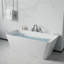 Robinet de baignoire romaine à fixation sur comptoir à poignée simple Nite Series avec douchette en chrome poli-112510325