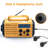 Weather Radio, 5000Mah/18500Mwh NOAA Weather Radio, Solar Hand Crank Emergency Radio With AM/FM/SW/NOAA Weather Alert, Flashlight, Reading Lamp, Cell Phone Charger And SOS Siren