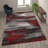 Alexavior Abstract Style Scraped Pattern Accent Area Rug-1070668625
