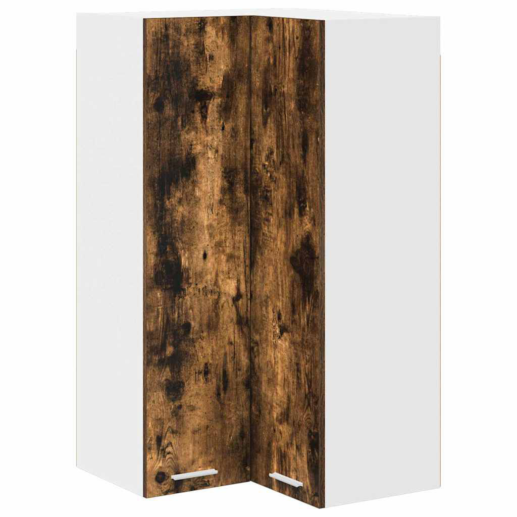 Vidaxl Hanging Cabinet Riga Artisan Oak And White 57 X 57 X 100 Cm