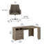 Ensemble de bureau de coin et chaise réversible Katia-136370973