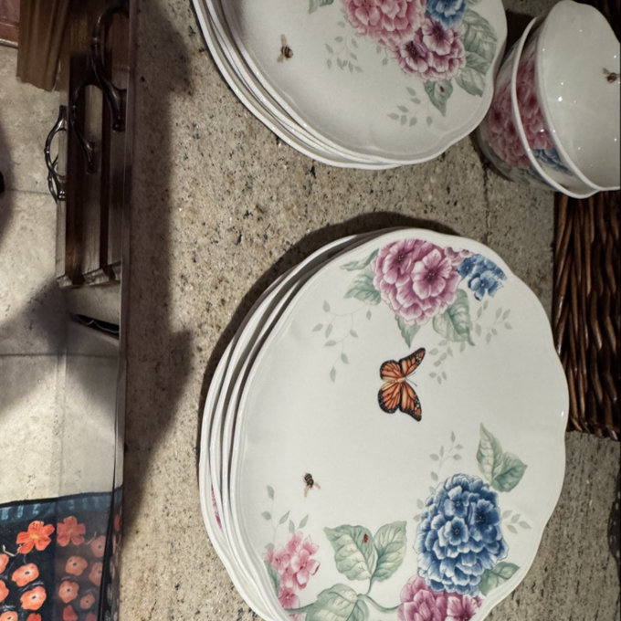 Lenox Butterfly Meadow Hydrangea 12-Piece Set Reviews Wayfair