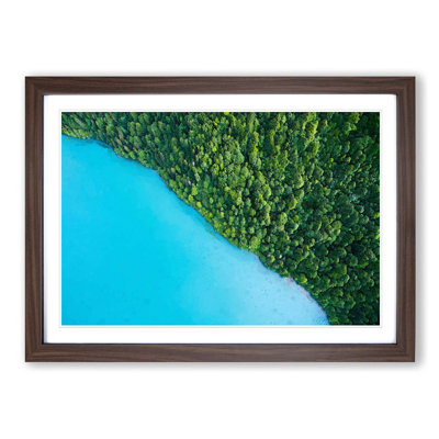 Lake Brienz in Switzerland - Picture Frame Graphic Art Print