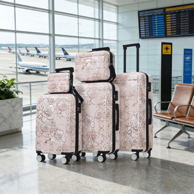 5PCS PC Hardside Luggage Set 20 24 28 8 14 Inch Suitcases with Lock Spinner Wheels