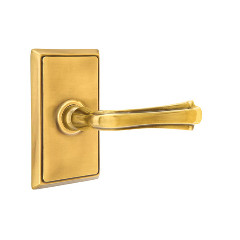 Wembley Double Dummy Door Lever, Right, French Antique Brass