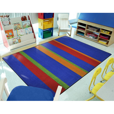 Straight and Narrow Striped Primary Area Rug
