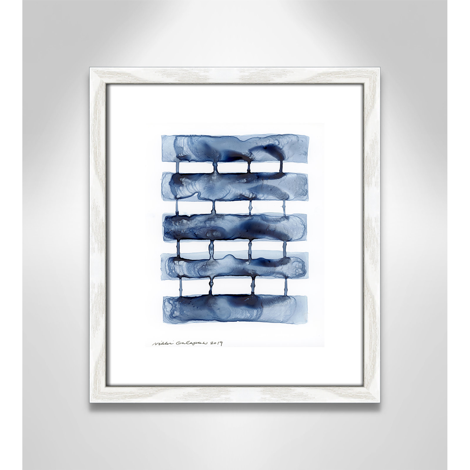 Stitched Together I by Nikki Galapon - Solid Wood Rectangle Print Single Piece Item on Canvas, 15" H x 13" W x 0.75" D