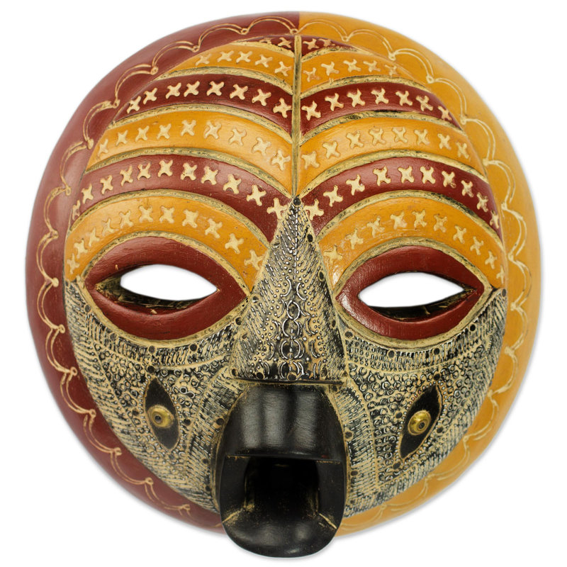 Masque en bois africain edinam chance