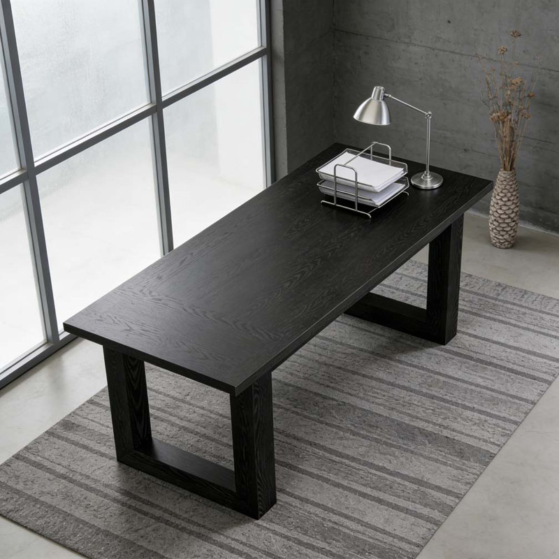 Bureau, bureau d'ordinateur, Noir