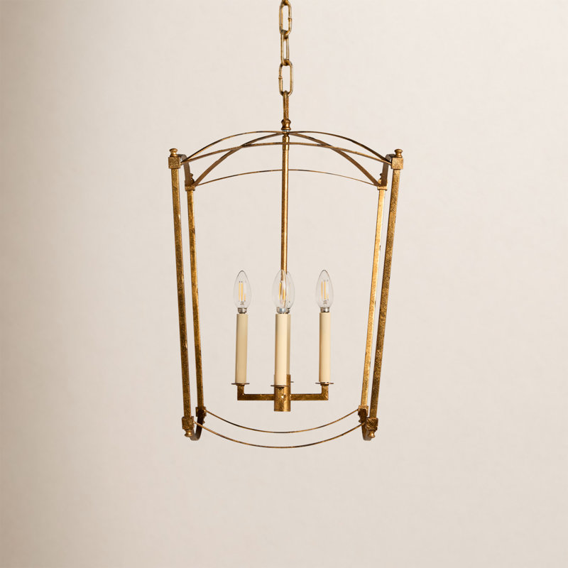 Olive 4-Light Chandelier, Antique Gild