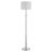 62.2" Modern Gold Floor Lamp with White Fabric Drum Shade-1858913738