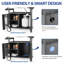 OuterMust Outdoor Grill Station with Gas Hose Opening & Storage Cabinet