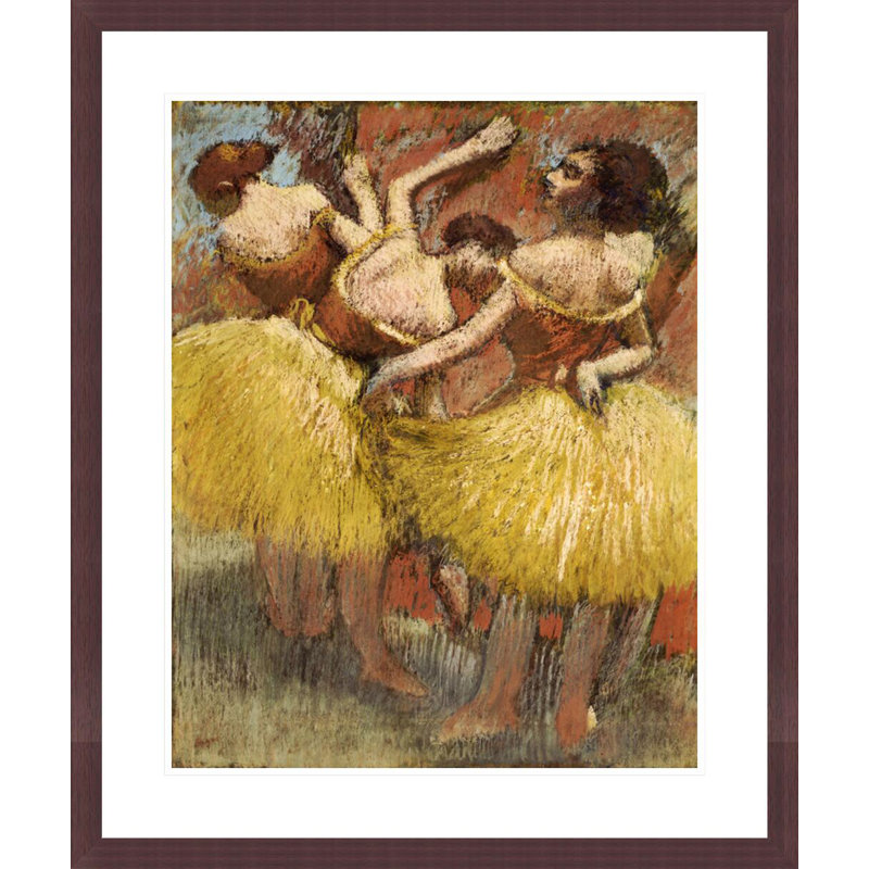 «Three Dancers» par Edgar Degas, impression giclée encadrée, H 28,09 po x l 23,5 po