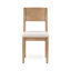 Chaise d'appoint en bois massif de Vienne