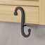 Shutter Dog Scroll Hand Forged Iron Masonry Single