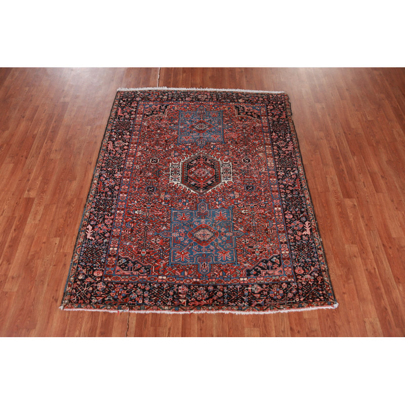Tapis tribal à motif géométrique 5 x 6