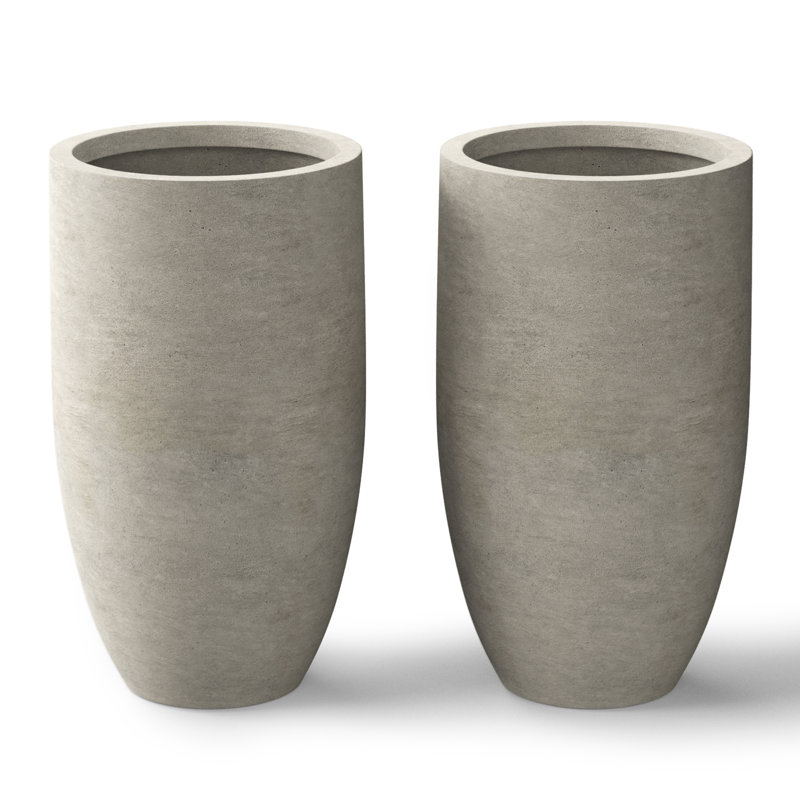 Gerasim Handmade Pot Planter, Light Gray