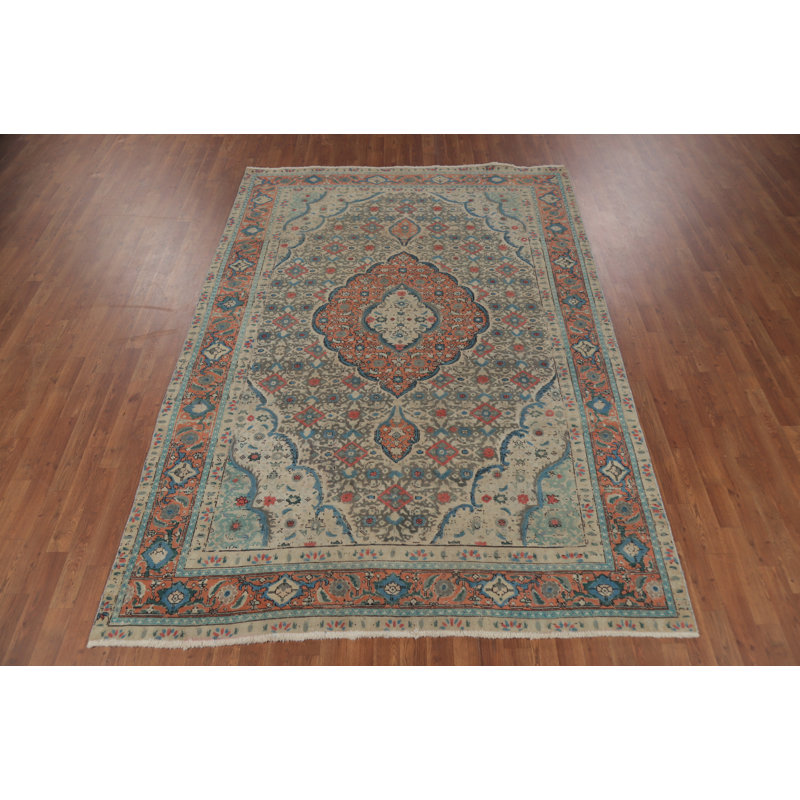 Traditional Wool Area Rug 6x9