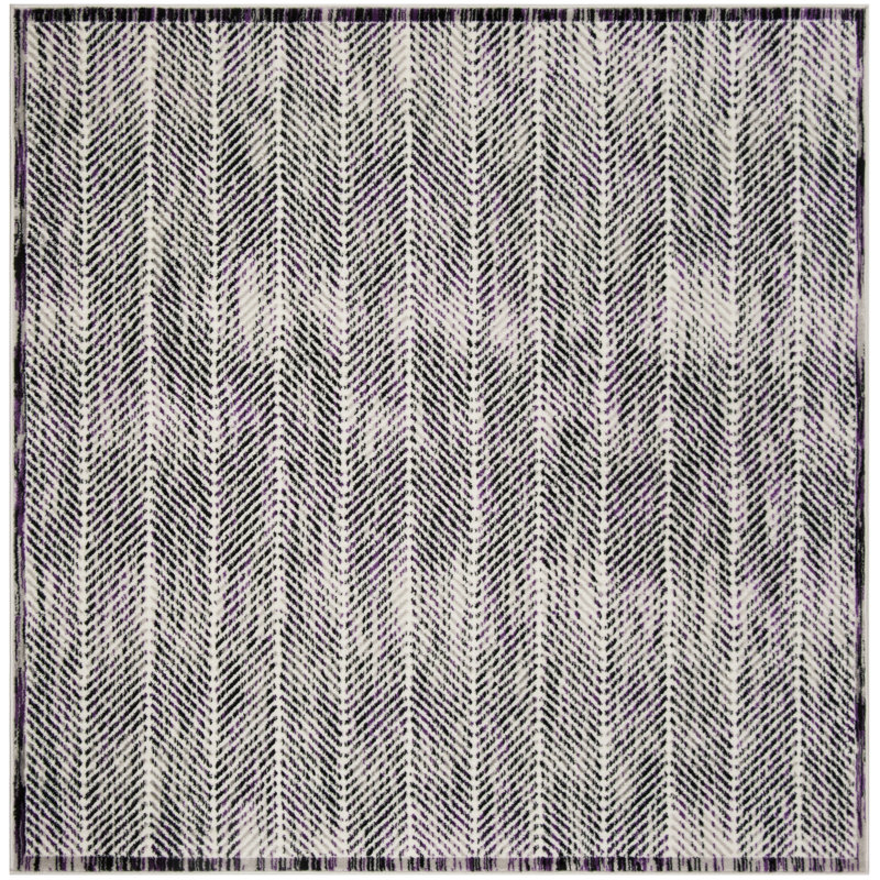 Tapis gris Coggin, Carré 6 pi 7 po