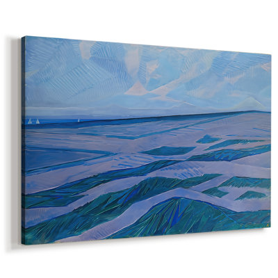Mer après le coucher du soleil (vue des dunes, Domburg) - Piet Mondrian - toile tendue avec châssis - 1909