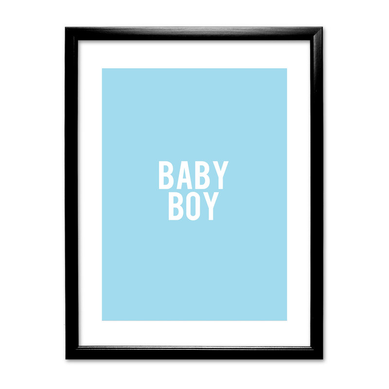 Single Picture Frame Print, Black