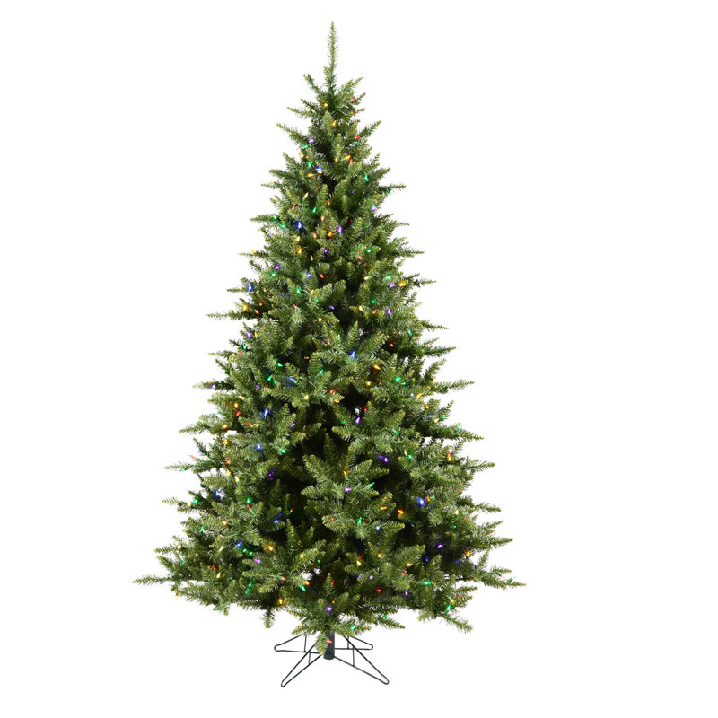 Camdon Lighted Artificial Fir Christmas Tree, 7.5' H, Warm White
