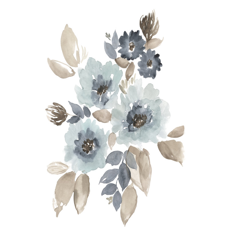 Bleu et cascade de chocolat I, H 48 po x l 32 po x P 1,25 po
