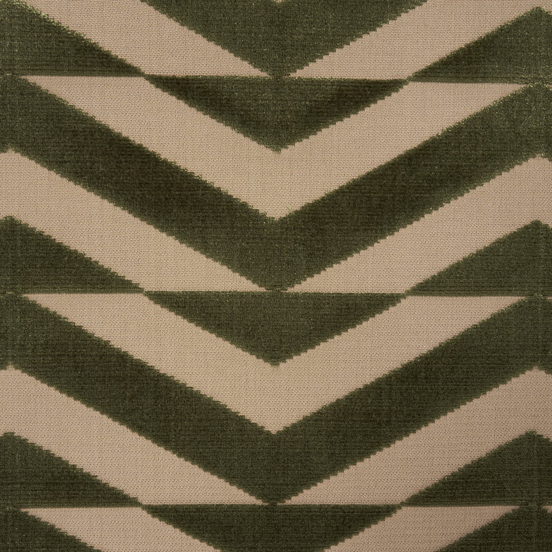 Tissu en velours Schumacher x Miles Redd, Olive / kaki