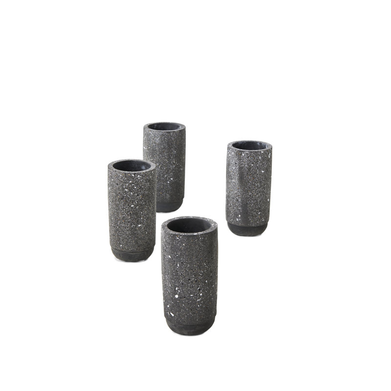 Vase de table en céramique noir Sisen