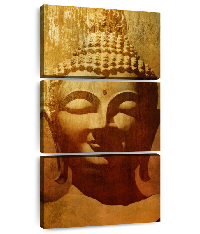 Antique Buddha Head, 52" H x 24" W