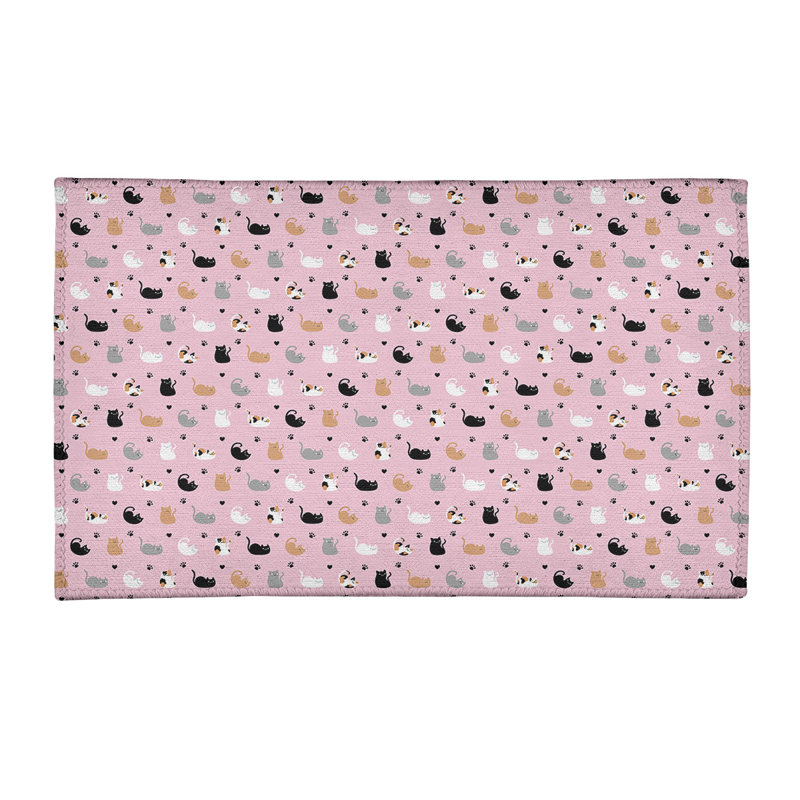 Tapis rose chat, Rectangle 2 pi x 3 pi