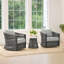 Fauteuil pivotant en corde-1831810732