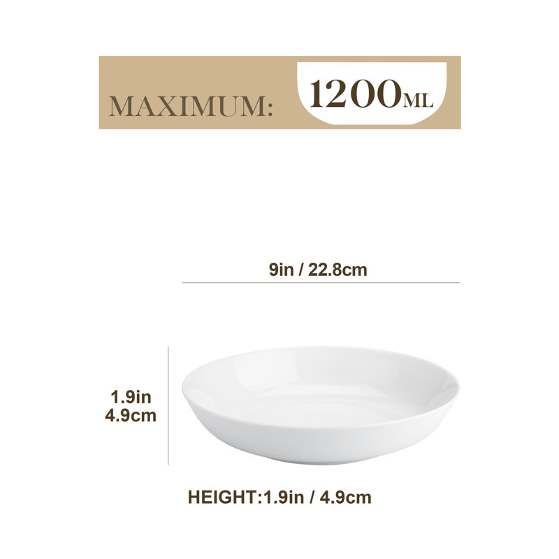  1200ml Porcelain China Pasta Bowls