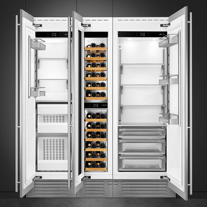 Colonne de réfrigérateur 30 po avec poignées, compresseur inverseur, écran tactile TFT