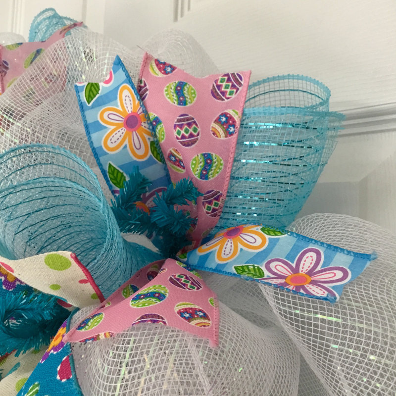 Easter Bunny Wreath With Dangling Legs