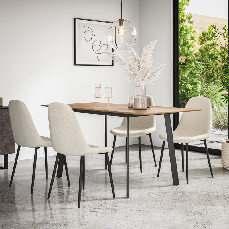 Delane 4 - Person Dining Set, Tan