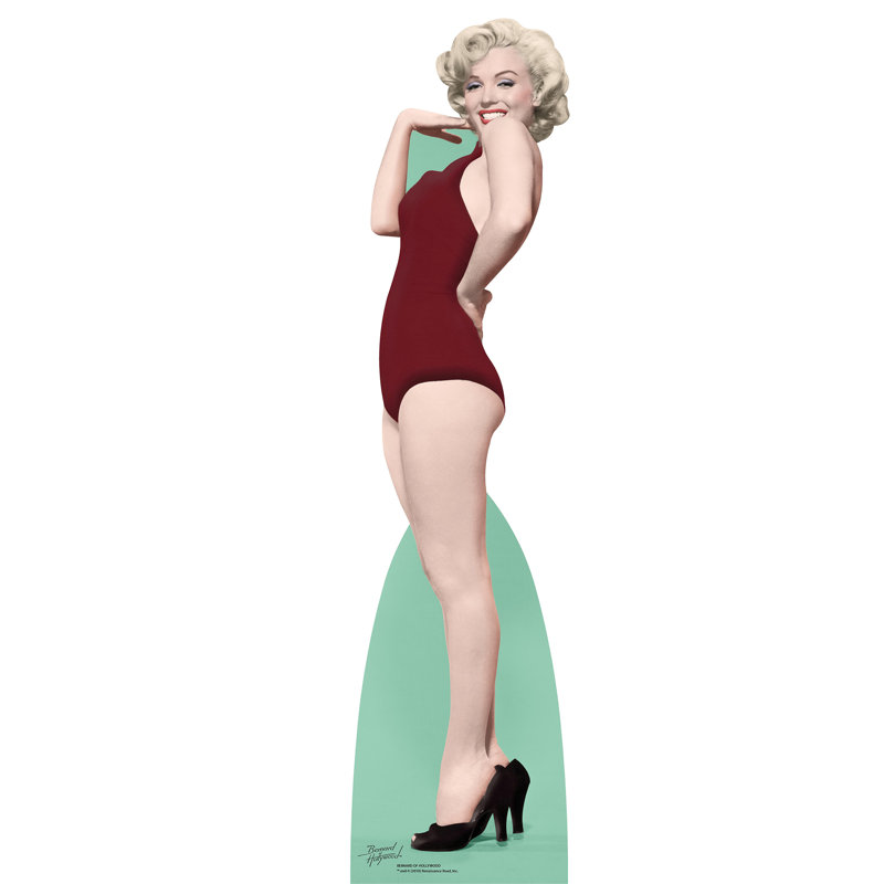 Accroche en carton marilyn monroe swimsuit