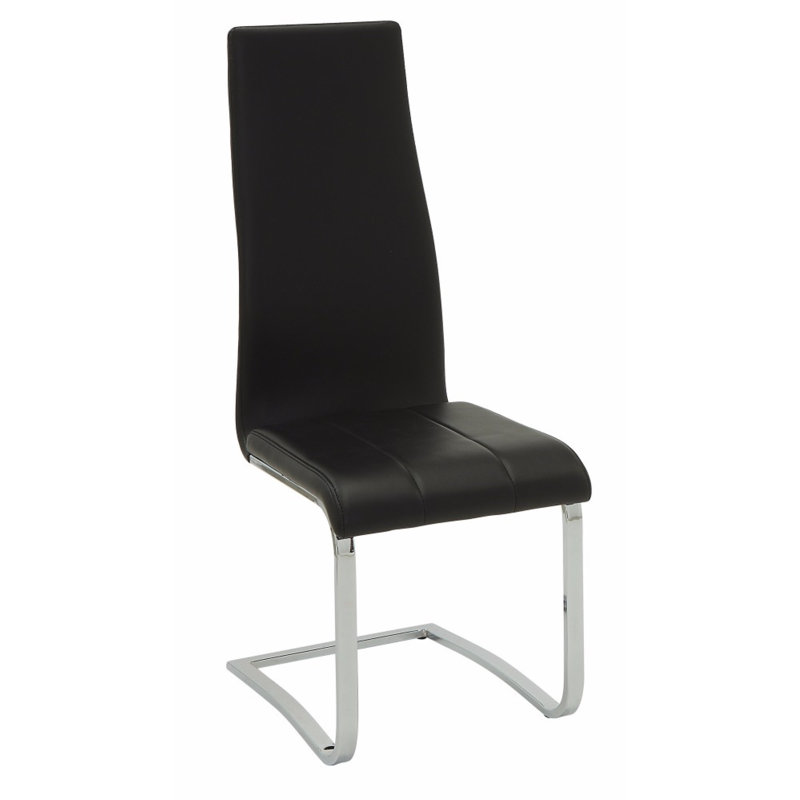 Benjeman 19.5'' H Metal Cantilever Chair, 2, Black