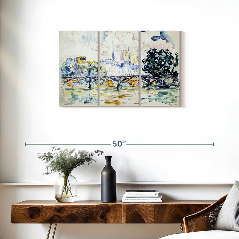 Sireci Le Pont Des Arts 1910, 20" H x 33" W