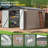 Outdoor Metal Shed Storage with Updated Frame Structure and Lockable Doors-101509807