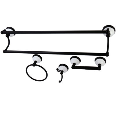 Victorian 4-Piece Bathroom Hardware Set