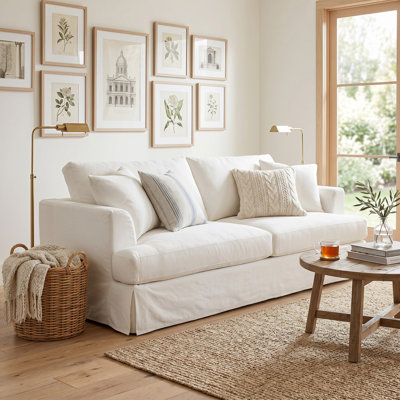 Mcneese 93'' Slipcovered Sofa