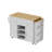 Extendable Kitchen Island With Power Outlet, Rolling Mobile Kitchen Cart With Storage | Includes Drawers, Cabinet, Spice Rack, Towel Rack, Locking Casters